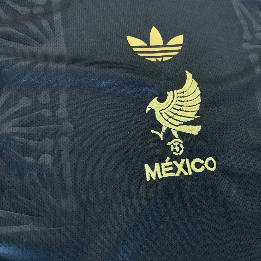 adidas Black and Gold México Infant One-Piece Bodysuit